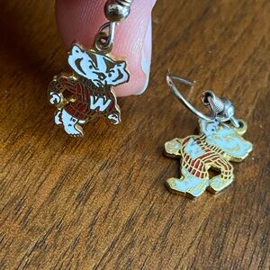 University of Wisconsin Badger Earrings
